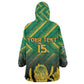 South Africa Rugby Custom Kid Wearable Blanket Hoodie Go Springboks Go