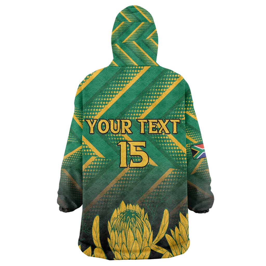 South Africa Rugby Custom Kid Wearable Blanket Hoodie Go Springboks Go