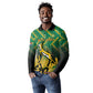 South Africa Rugby Custom Long Sleeve Polo Shirt Go Springboks Go