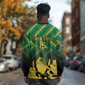 South Africa Rugby Custom Long Sleeve Shirt Go Springboks Go