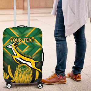 South Africa Rugby Custom Luggage Cover Go Springboks Go