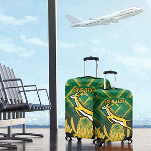 South Africa Rugby Custom Luggage Cover Go Springboks Go