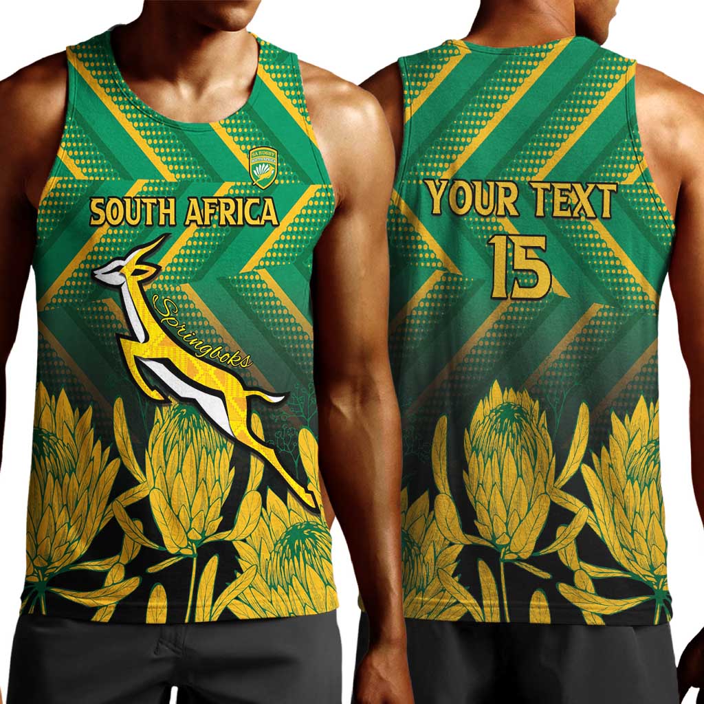South Africa Rugby Custom Men Tank Top Go Springboks Go
