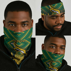 South Africa Rugby Custom Neck Gaiter Go Springboks Go LT15