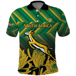 South Africa Rugby Custom Polo Shirt Go Springboks Go