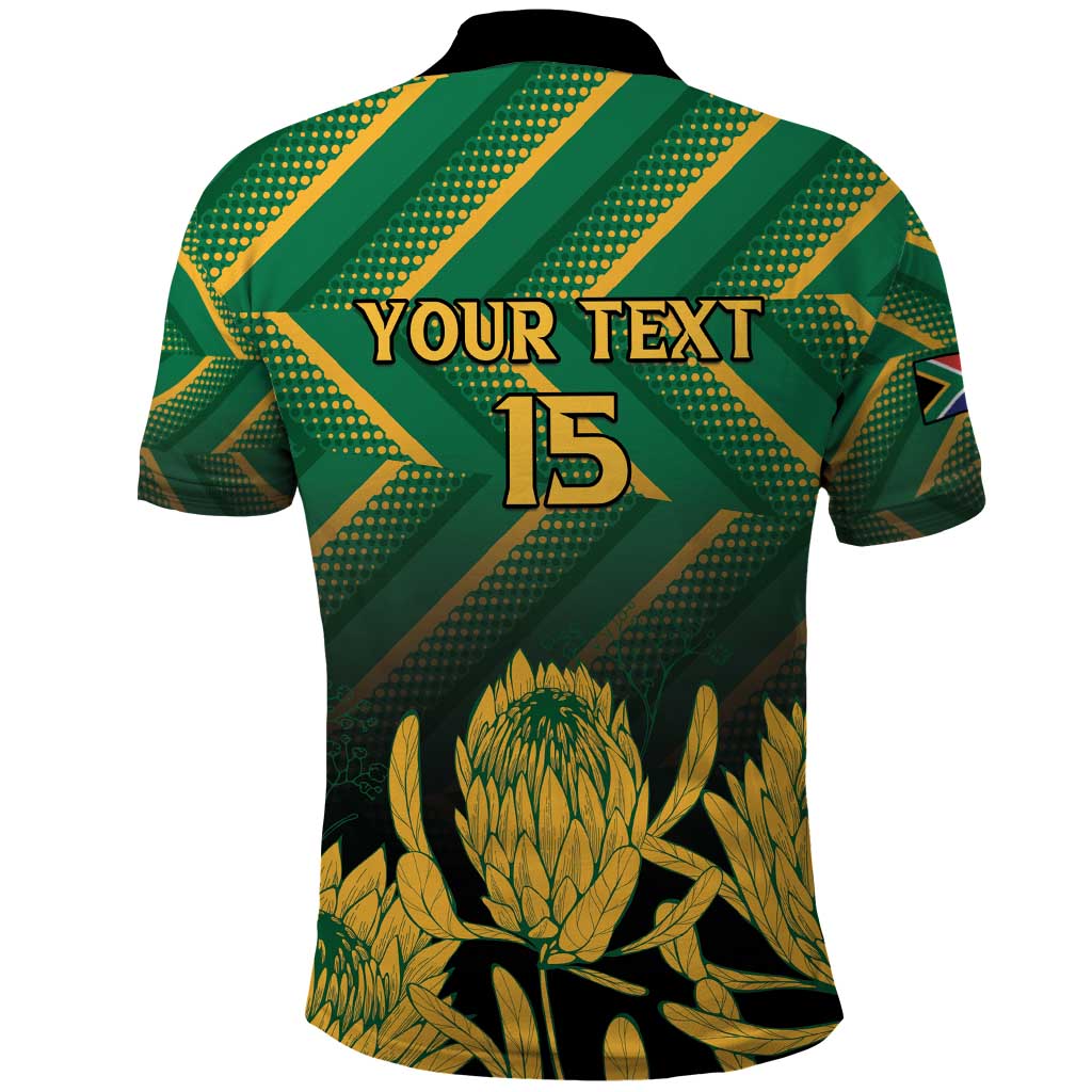 South Africa Rugby Custom Polo Shirt Go Springboks Go