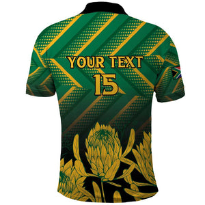 South Africa Rugby Custom Polo Shirt Go Springboks Go