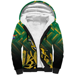 South Africa Rugby Custom Sherpa Hoodie Go Springboks Go