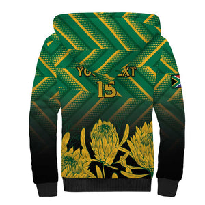 South Africa Rugby Custom Sherpa Hoodie Go Springboks Go