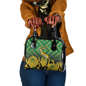 South Africa Rugby Custom Shoulder Handbag Go Springboks Go
