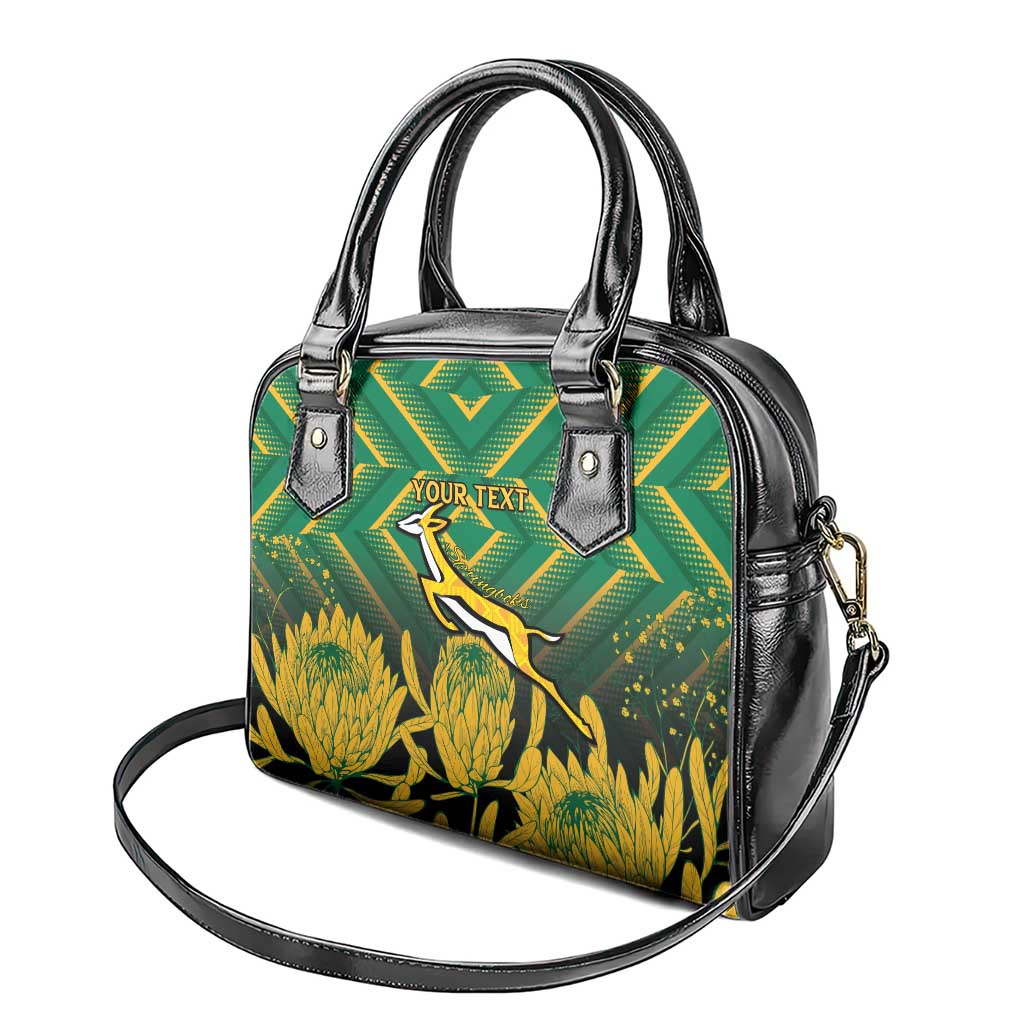 South Africa Rugby Custom Shoulder Handbag Go Springboks Go