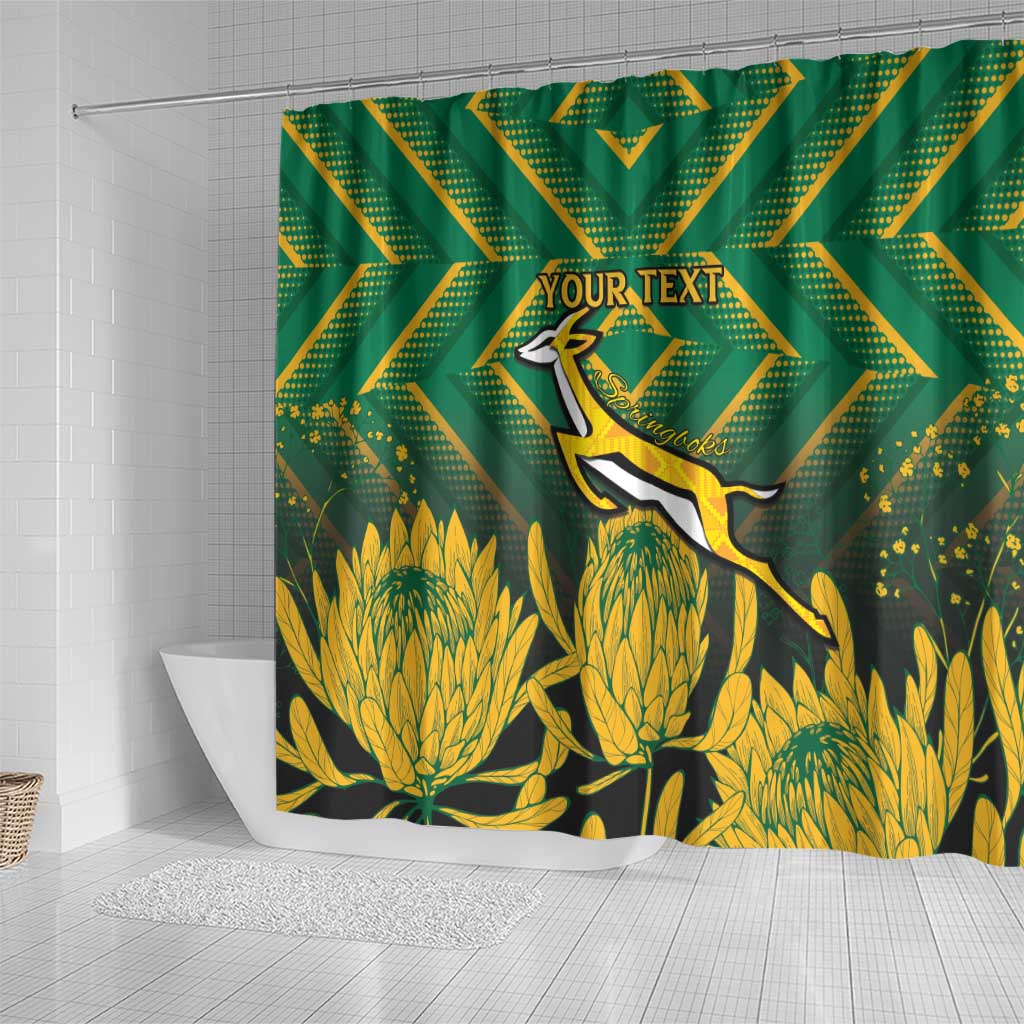 South Africa Rugby Custom Shower Curtain Go Springboks Go