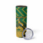 South Africa Rugby Custom Skinny Tumbler Go Springboks Go