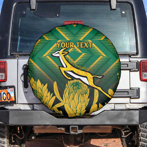 South Africa Rugby Custom Spare Tire Cover Go Springboks Go
