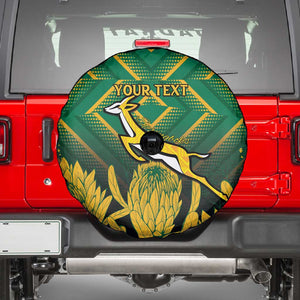 South Africa Rugby Custom Spare Tire Cover Go Springboks Go