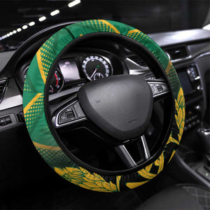 South Africa Rugby Steering Wheel Cover Go Springboks Go