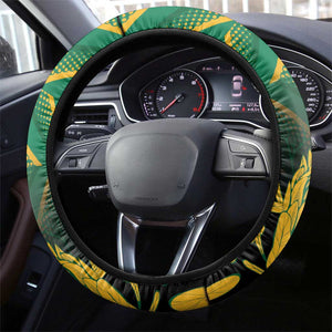 South Africa Rugby Steering Wheel Cover Go Springboks Go