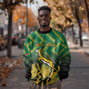 South Africa Rugby Custom Sweatshirt Go Springboks Go