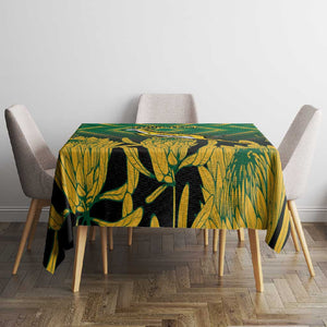 South Africa Rugby Custom Tablecloth Go Springboks Go