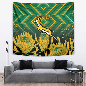 South Africa Rugby Custom Tapestry Go Springboks Go