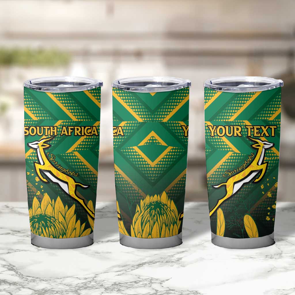 South Africa Rugby Custom Tumbler Cup Go Springboks Go