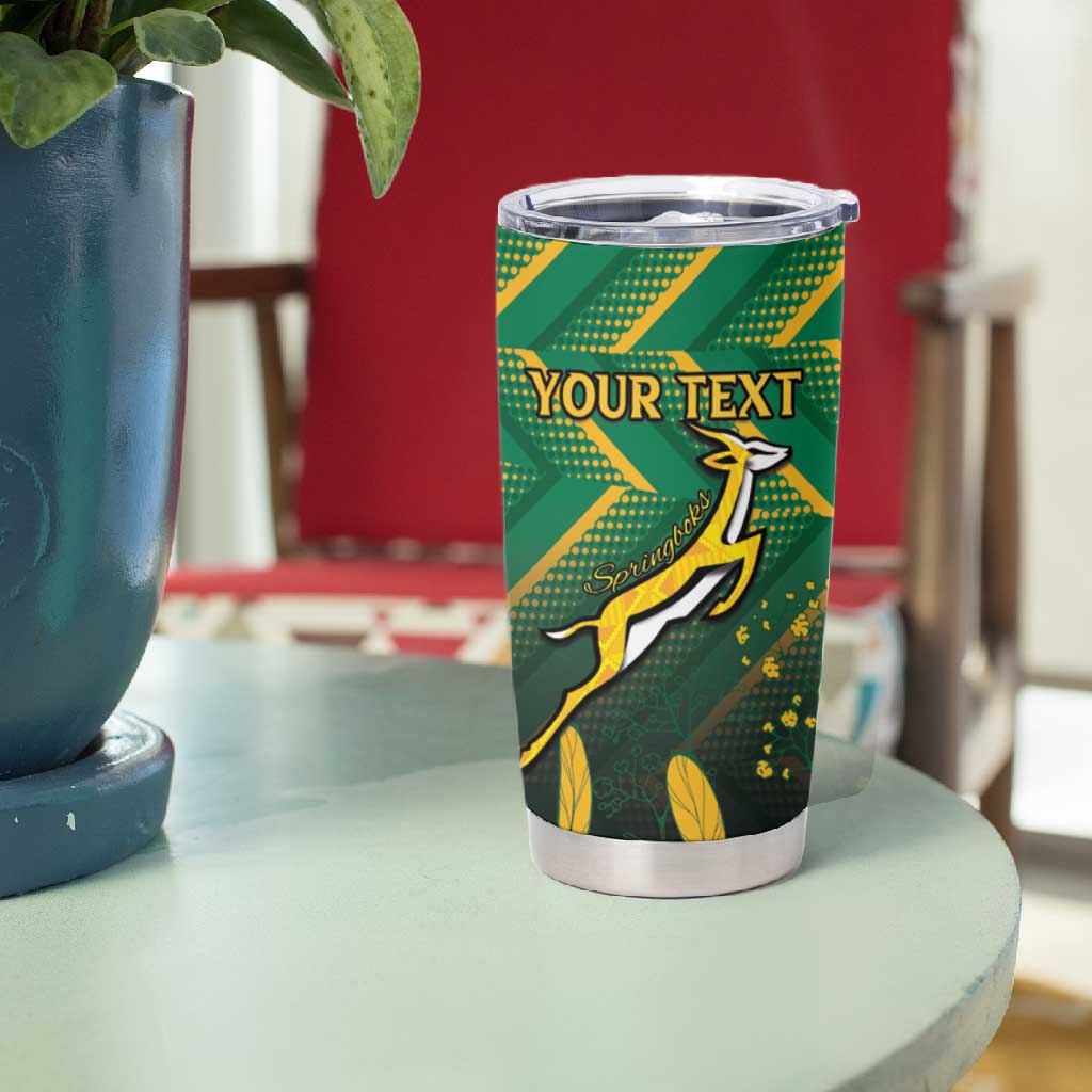 South Africa Rugby Custom Tumbler Cup Go Springboks Go