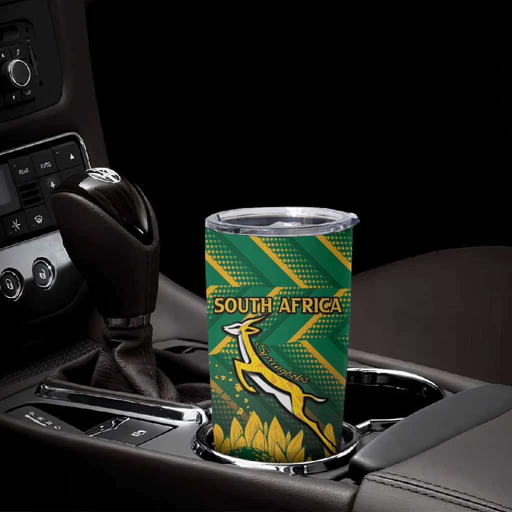 South Africa Rugby Custom Tumbler Cup Go Springboks Go