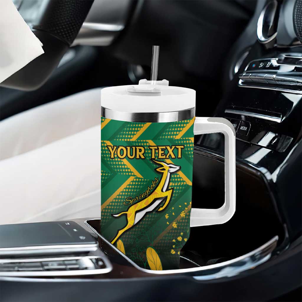 South Africa Rugby Custom Tumbler With Handle Go Springboks Go