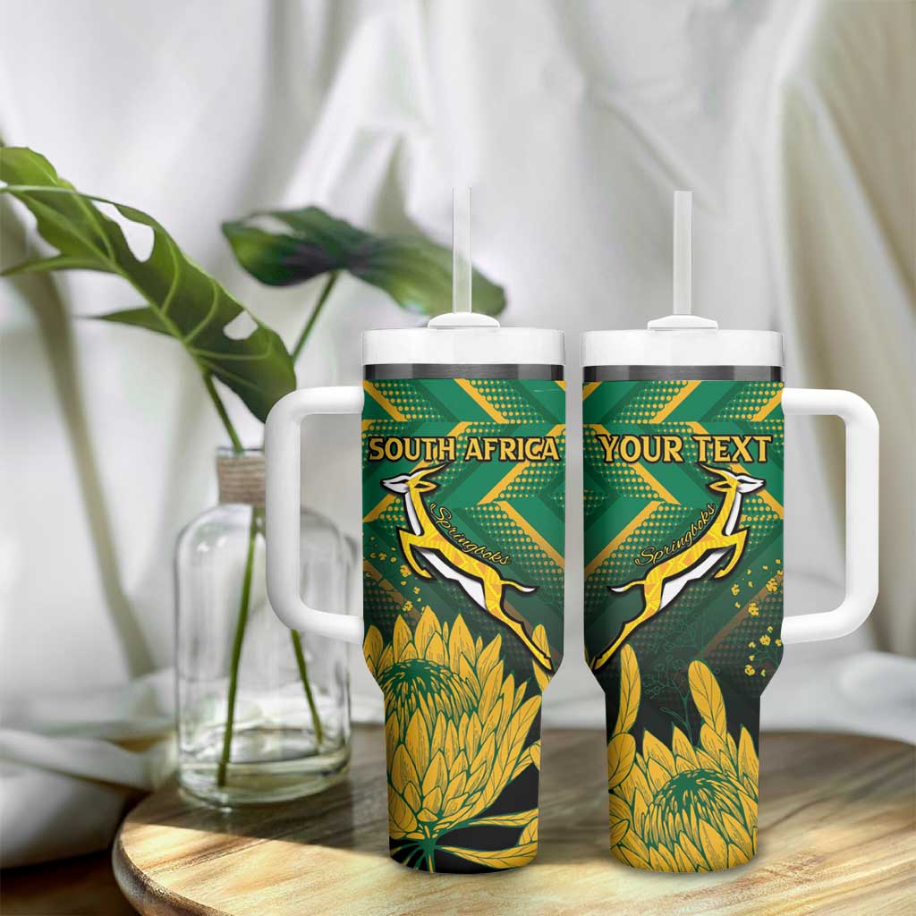 South Africa Rugby Custom Tumbler With Handle Go Springboks Go