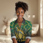 South Africa Rugby Custom Women Casual Shirt Go Springboks Go