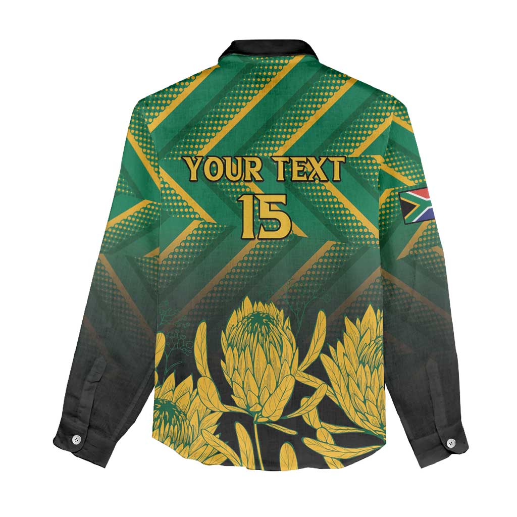 South Africa Rugby Custom Women Casual Shirt Go Springboks Go