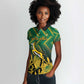South Africa Rugby Custom Women Polo Shirt Go Springboks Go