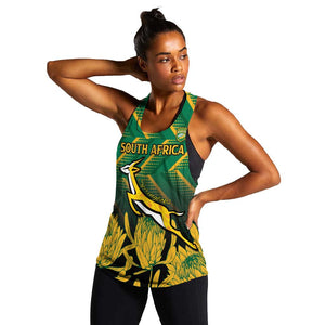 South Africa Rugby Custom Women Racerback Tank Go Springboks Go