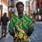 South Africa Rugby Custom Zip Hoodie Go Springboks Go
