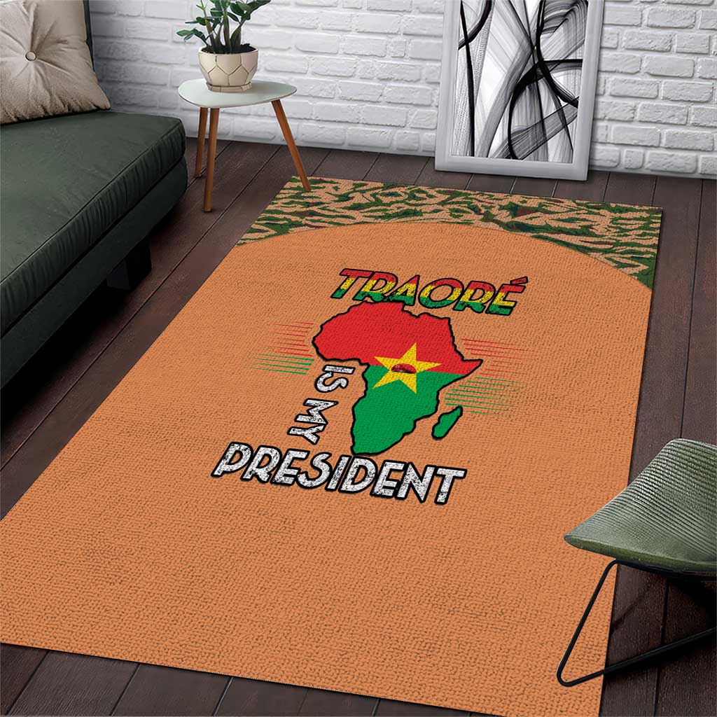 Traore Is My President Area Rug Africa For Africans