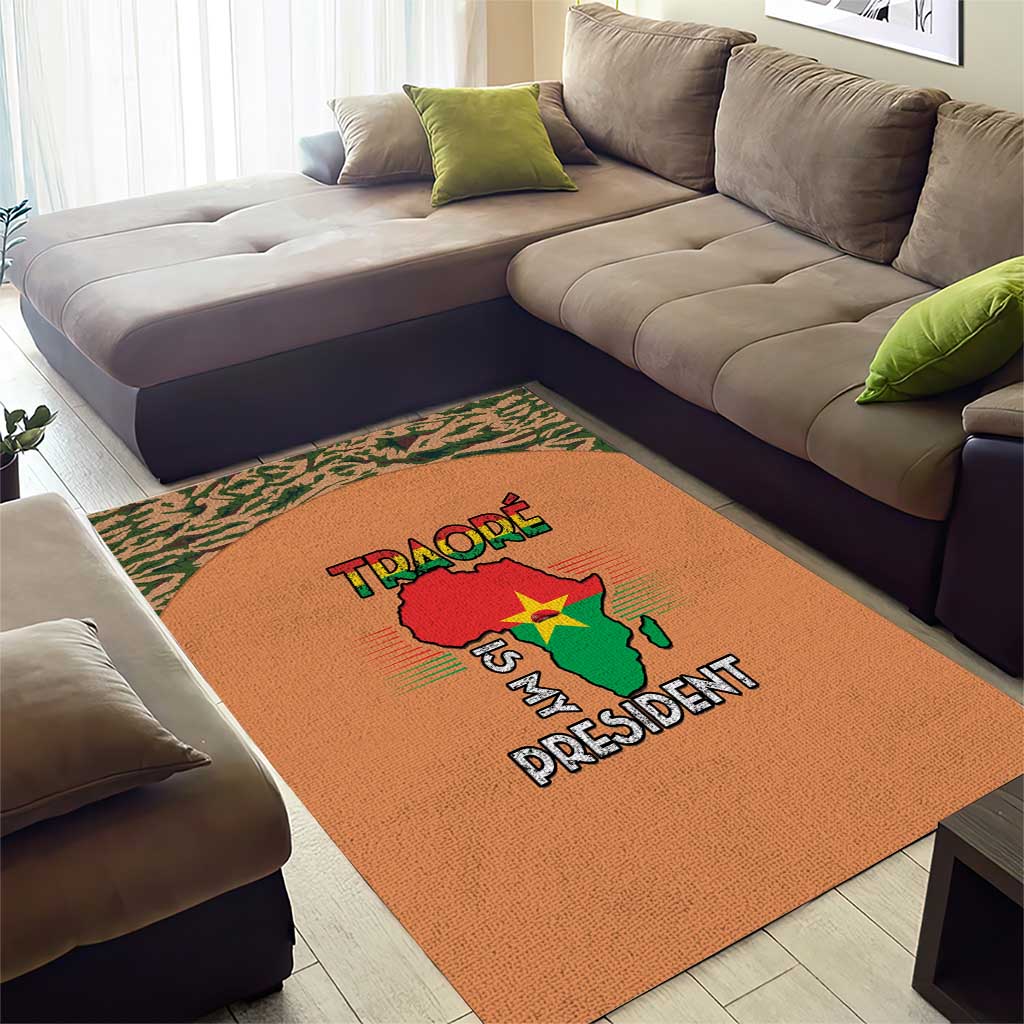 Traore Is My President Area Rug Africa For Africans