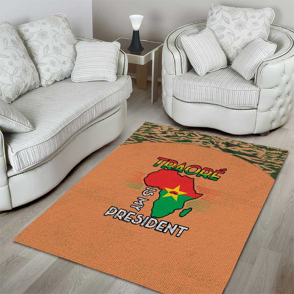 Traore Is My President Area Rug Africa For Africans