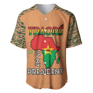 Traore Is My President Baseball Jersey Africa For Africans
