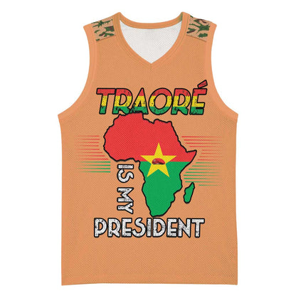 Traore Is My President Basketball Jersey Africa For Africans - African Pride
