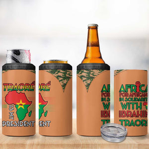Traore Is My President 4 in 1 Can Cooler Tumbler Africa For Africans