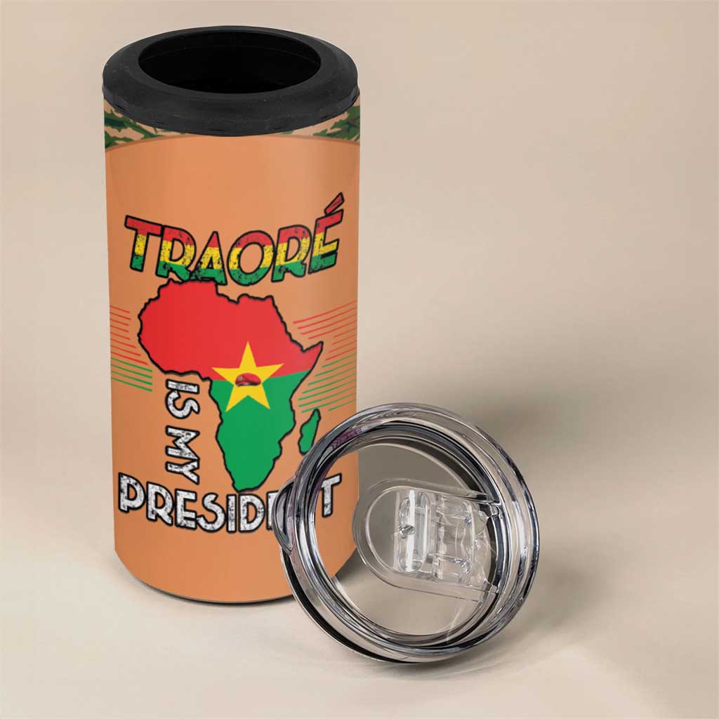 Traore Is My President 4 in 1 Can Cooler Tumbler Africa For Africans