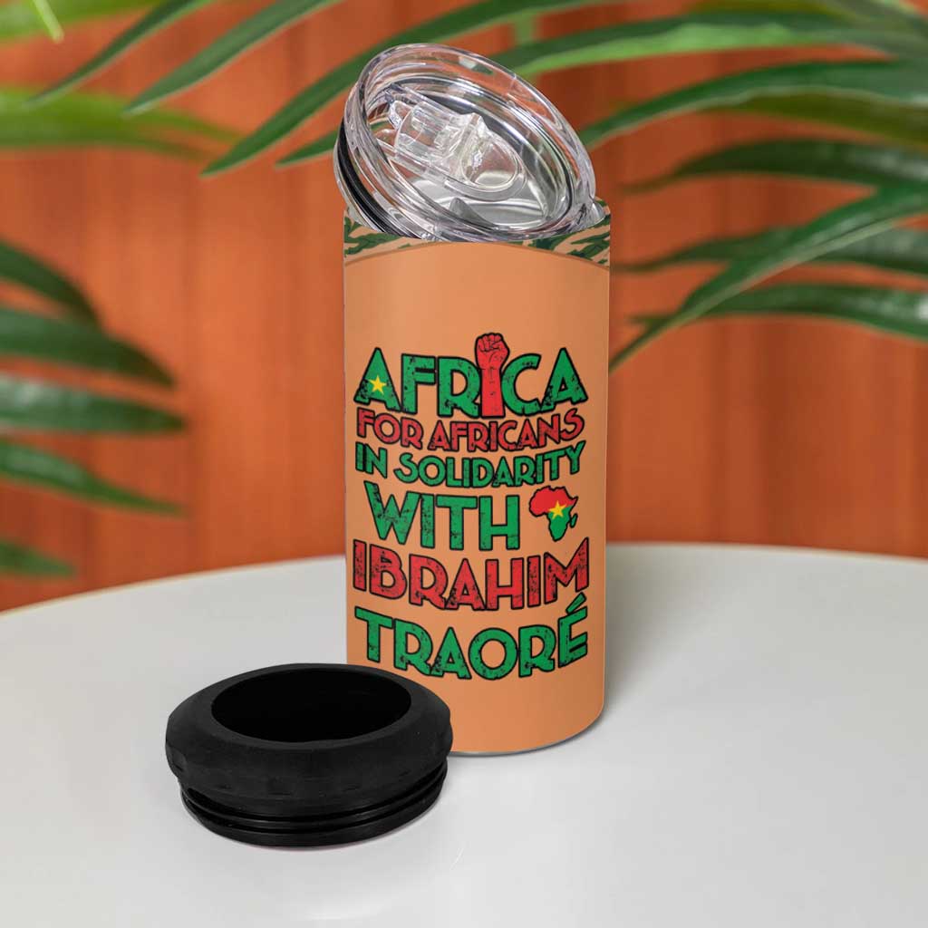 Traore Is My President 4 in 1 Can Cooler Tumbler Africa For Africans
