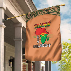 Traore Is My President Garden Flag Africa For Africans