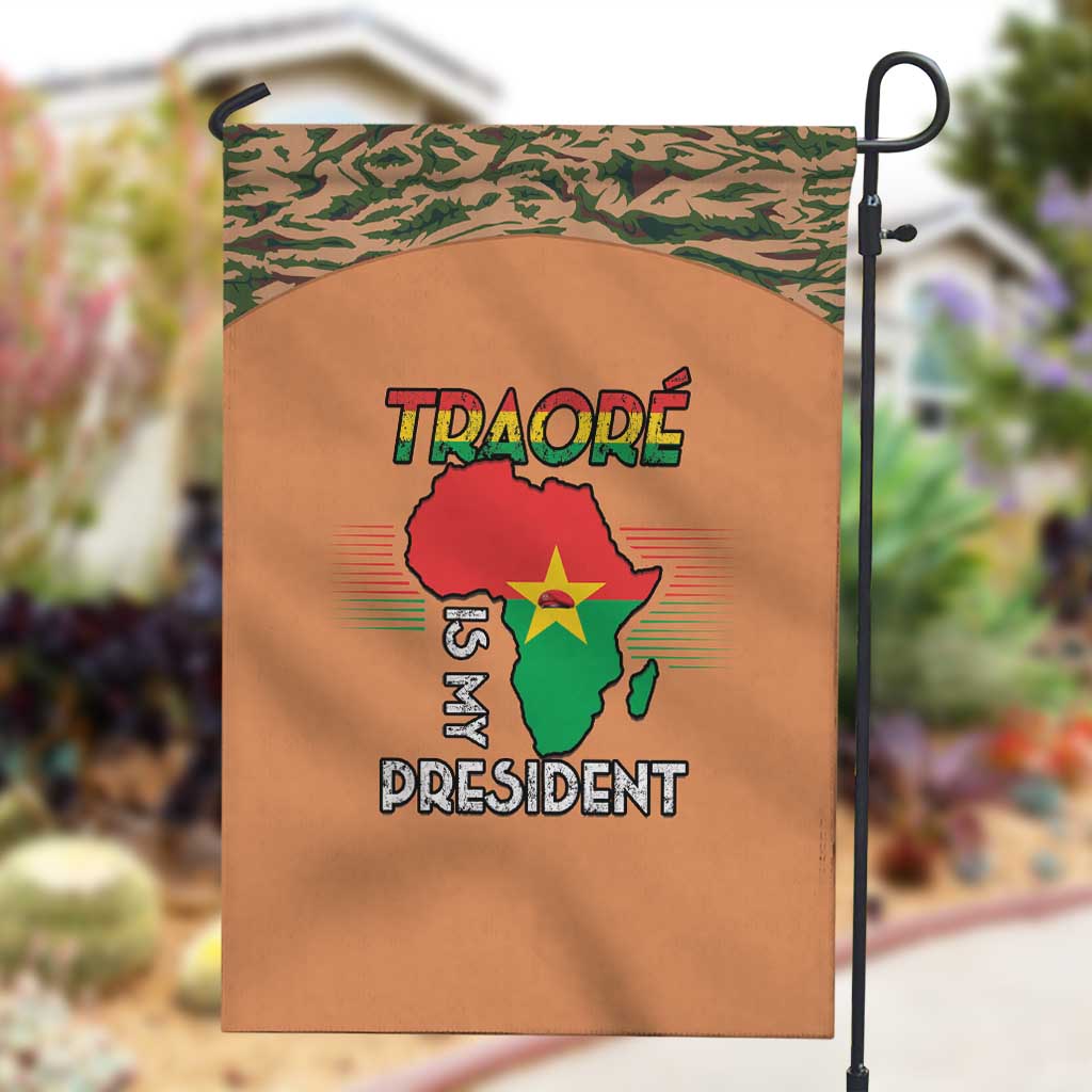 Traore Is My President Garden Flag Africa For Africans