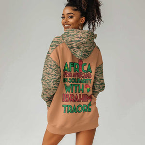 Traore Is My President Hoodie Dress Africa For Africans