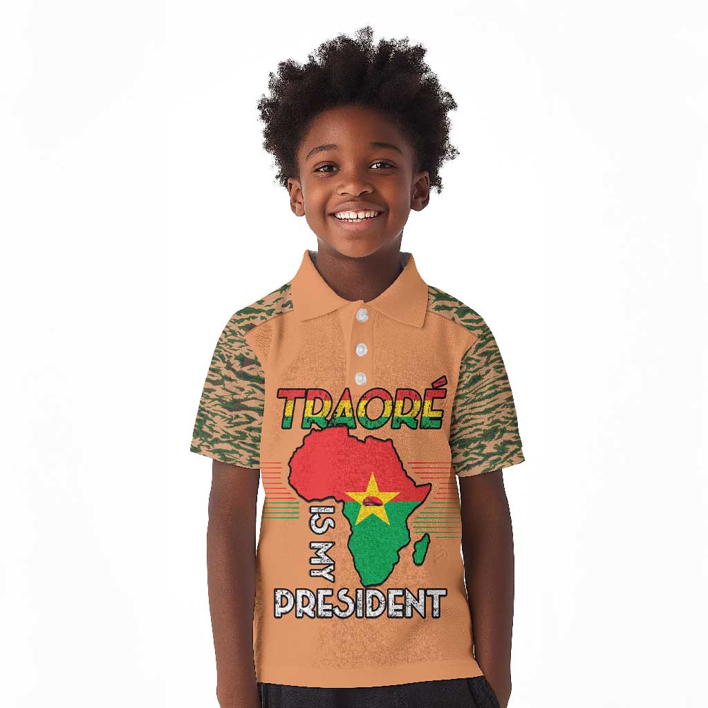 Traore Is My President Kid Polo Shirt Africa For Africans