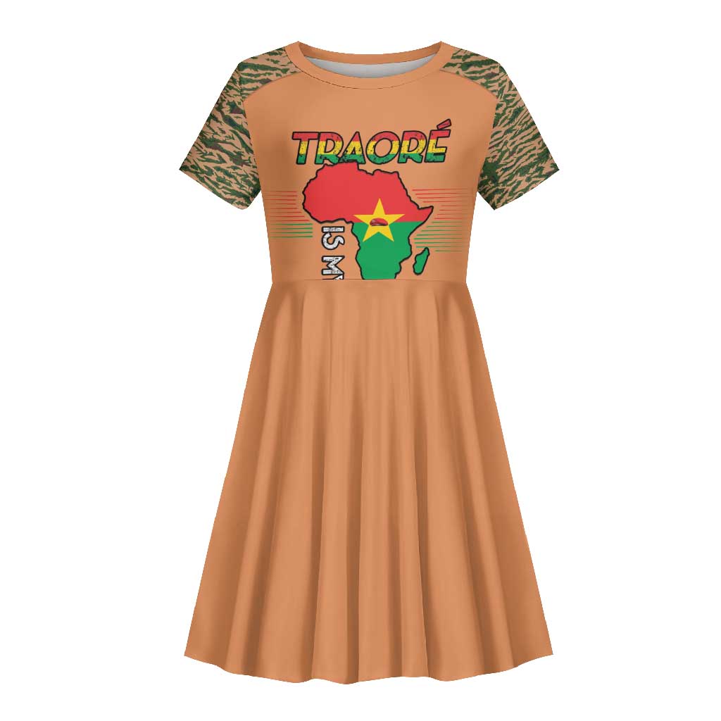 Traore Is My President Kid Short Sleeve Dress Africa For Africans