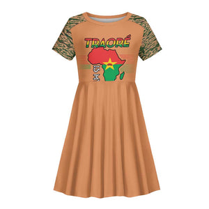 Traore Is My President Kid Short Sleeve Dress Africa For Africans