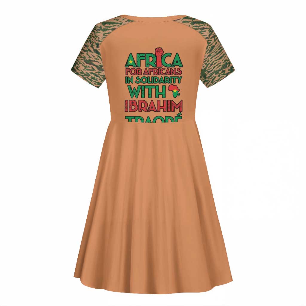 Traore Is My President Kid Short Sleeve Dress Africa For Africans