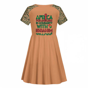 Traore Is My President Kid Short Sleeve Dress Africa For Africans
